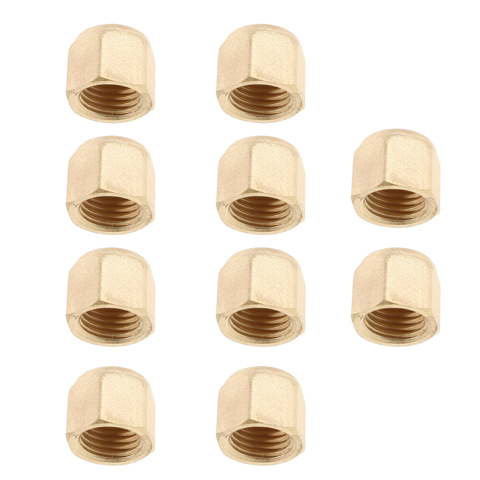 Compression Fitting Brass - 10Pcs Brass Compression Fittings Cap 9.8mm