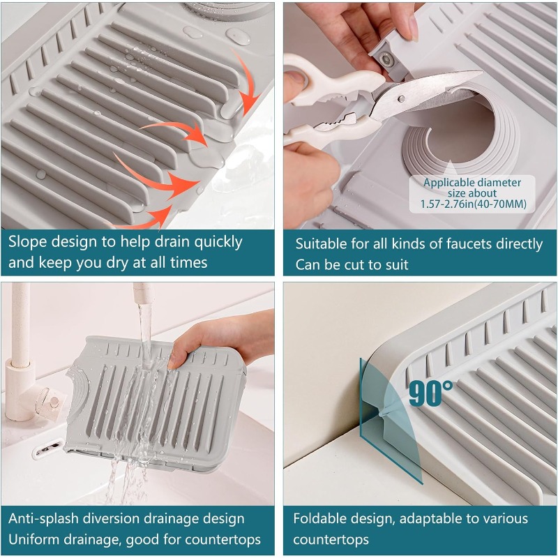 Kitchen Silicone Faucet Splash - Silicone Tap Washer review and price
