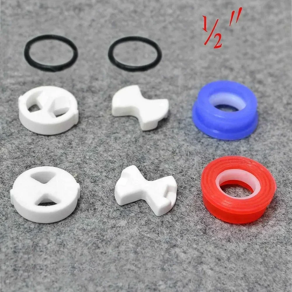 6PCS/set Ceramic Disc Silicon  - Silicone Tap Washer review and price