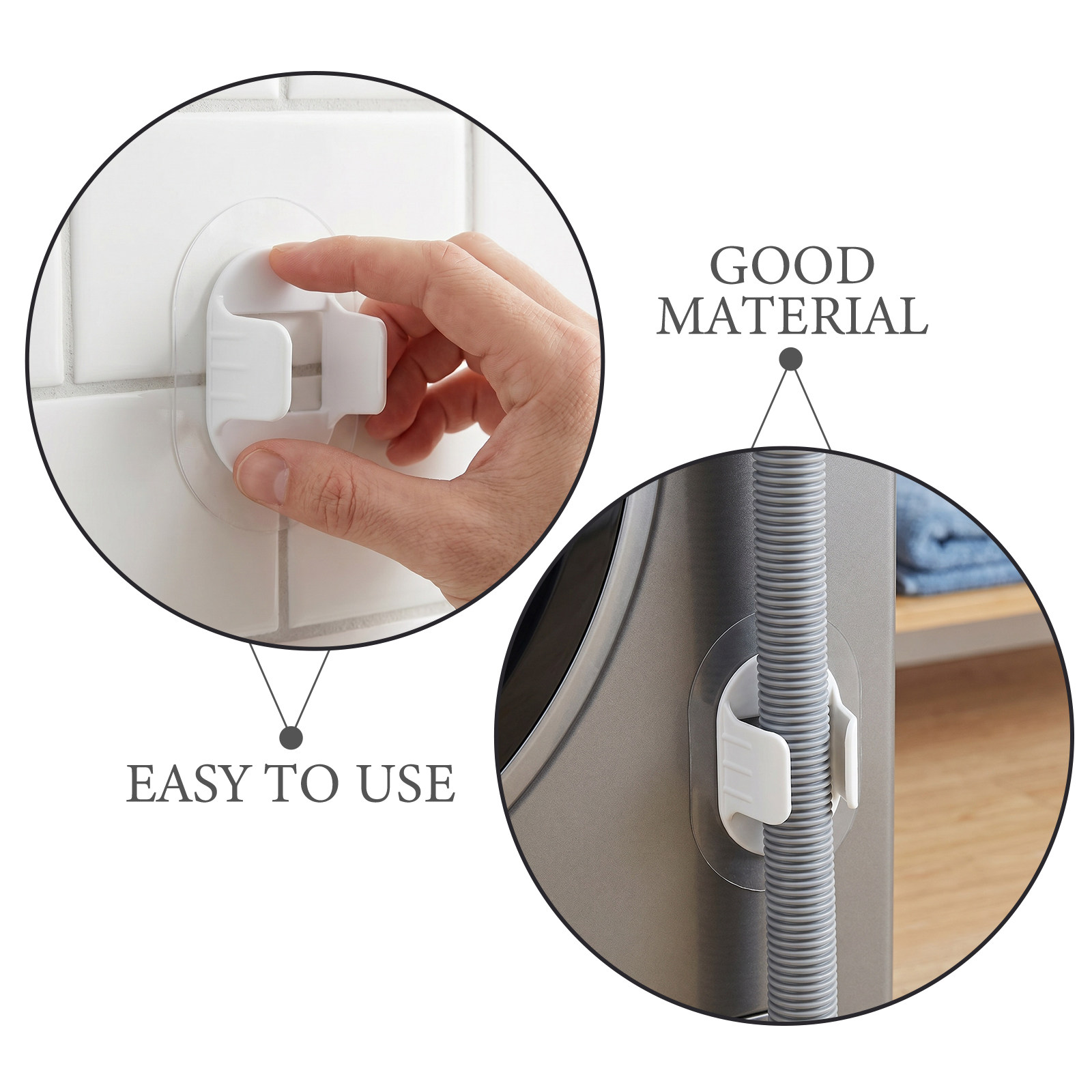 4Pcs Plastic Drain Hose Holder - Drain Pipe Clip review and price