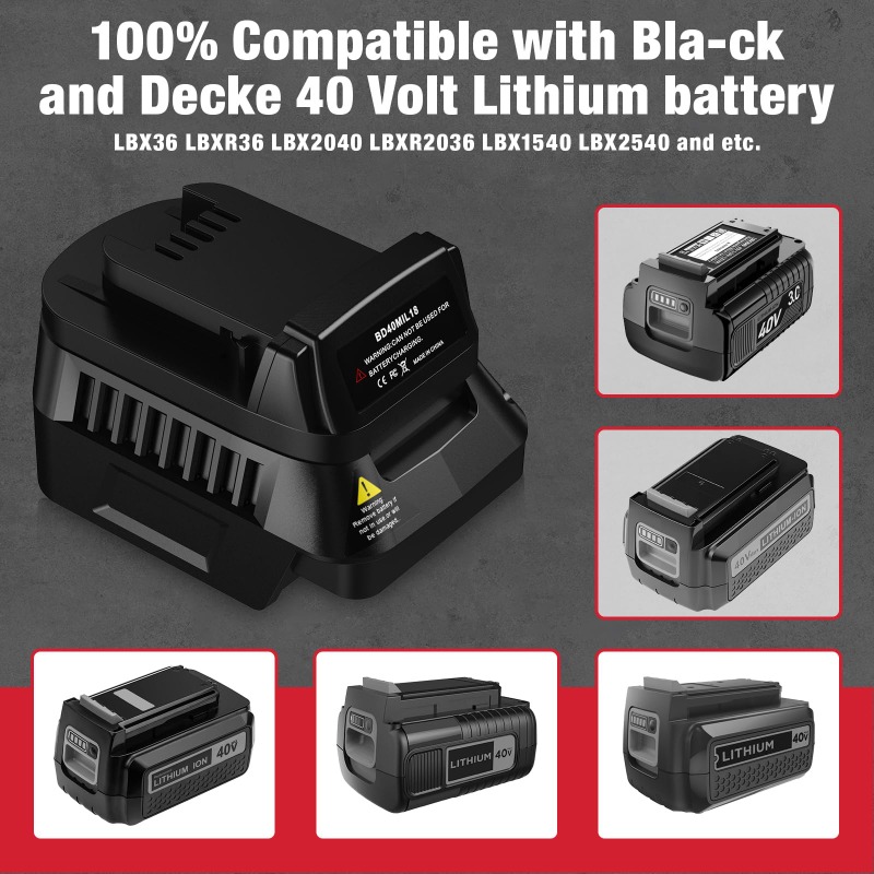 BD40MIL18 Power Tool Battery A - Black+Decker Tool Cordless review and price