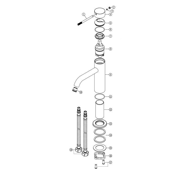 New Design Ceramic Cartridge B - Basin Mixer Cartridge review and price